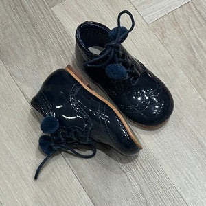 NAVY POM BOOTS