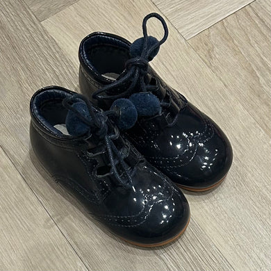 NAVY POM BOOTS