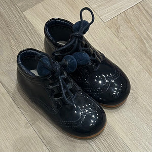 NAVY POM BOOTS