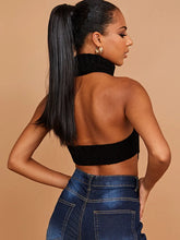 KNITTED BLACK TOP