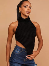 KNITTED BLACK TOP