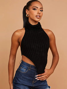KNITTED BLACK TOP