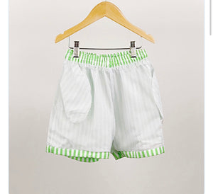 GREEN STRIPE SWIMSHORTS