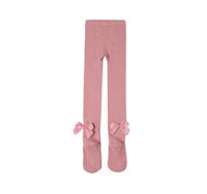 DUSKY PINK BOW TIGHTS